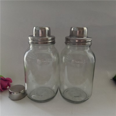 wholesale mason jar cocktail shaker 32oz