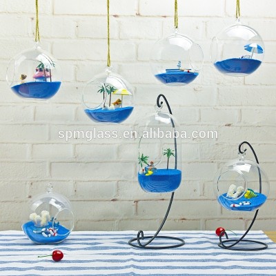 wedding decoration glass hanging ball in different sizes