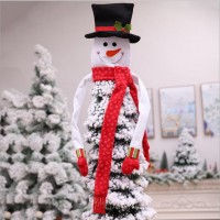 christmas tree decorations outdoor top star Plastic gold christmas decorations  Snowman Ornament Xmas Tree Decorations