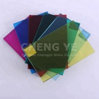 China Best Manufacture Slab Plane Colored Laminated Glass 6mm 8mm For Silk Screen Print